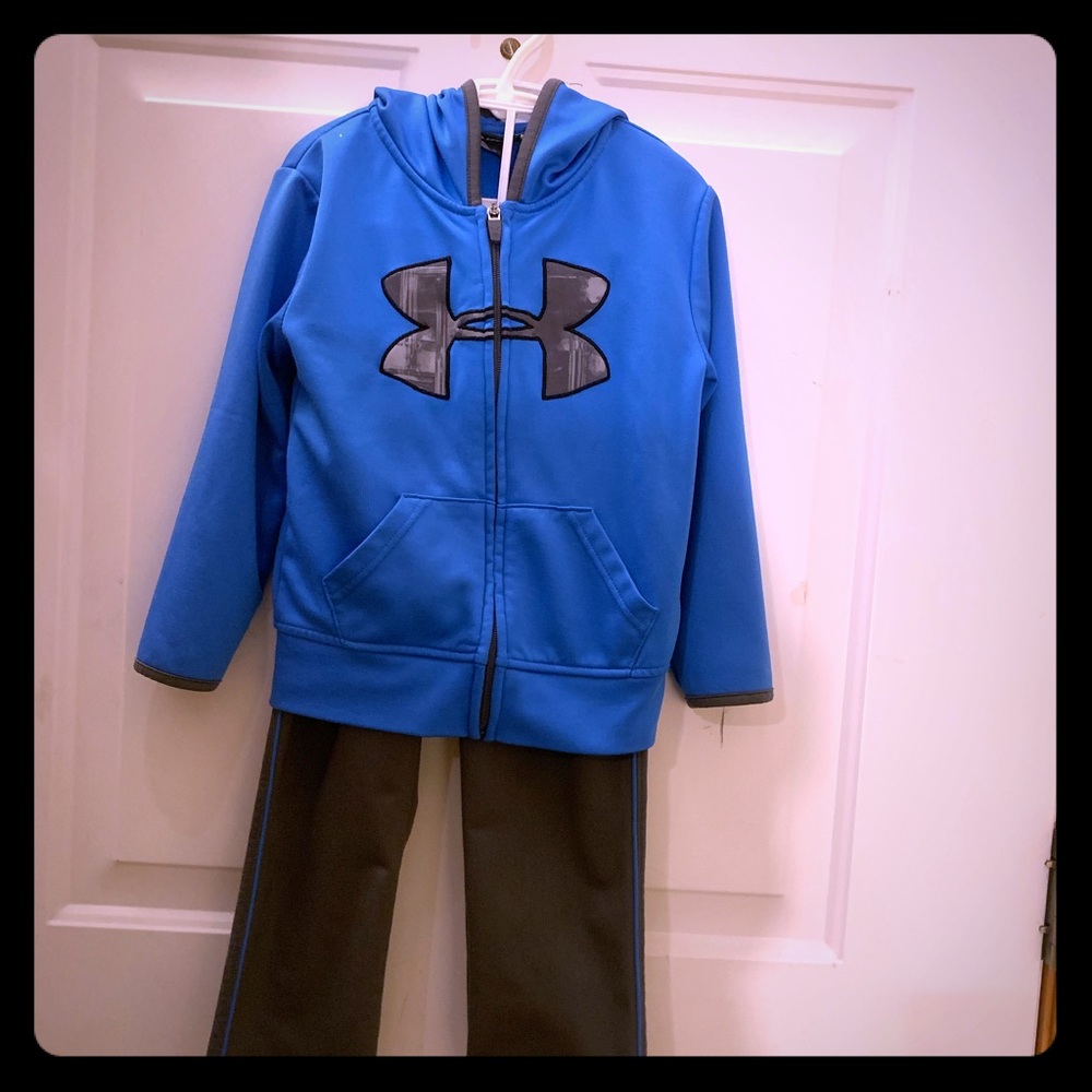 Under Armour boys track set with hoodie